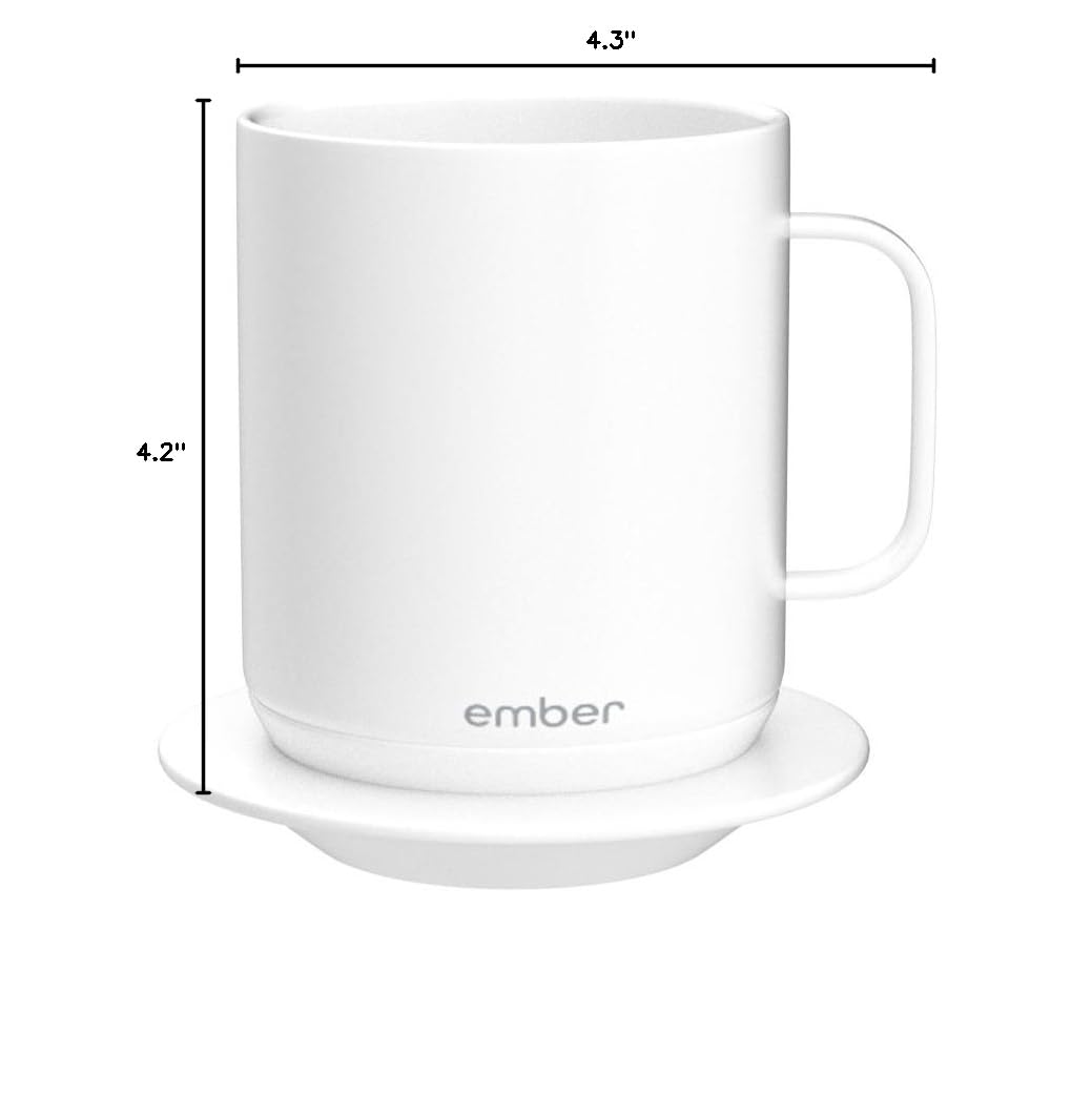 White 10 Ounce Temperature Control Smart Mug U16269