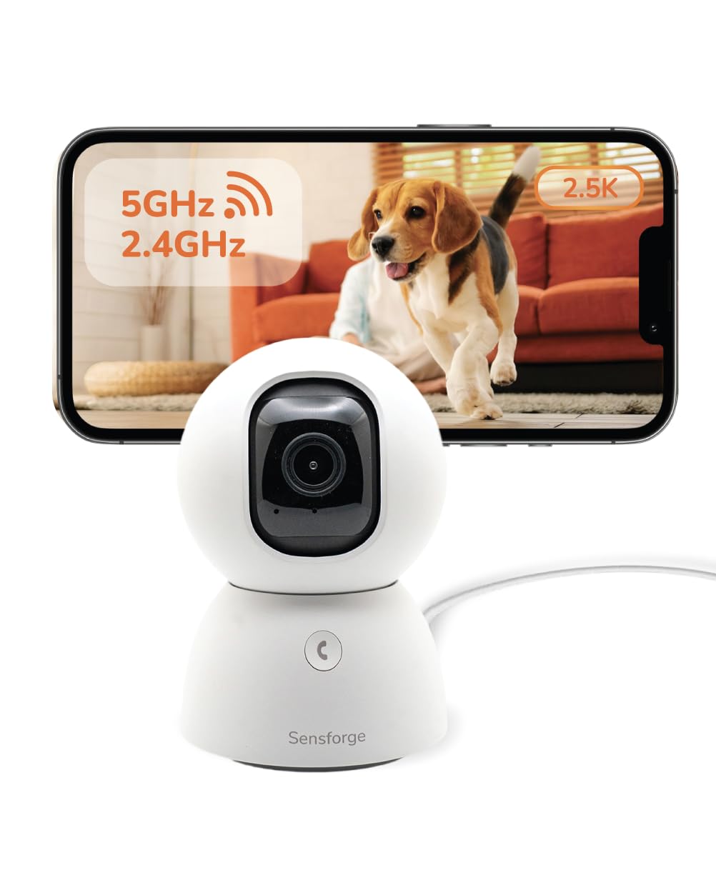2.5K Indoor Pan-Tilt Security Camera R95767