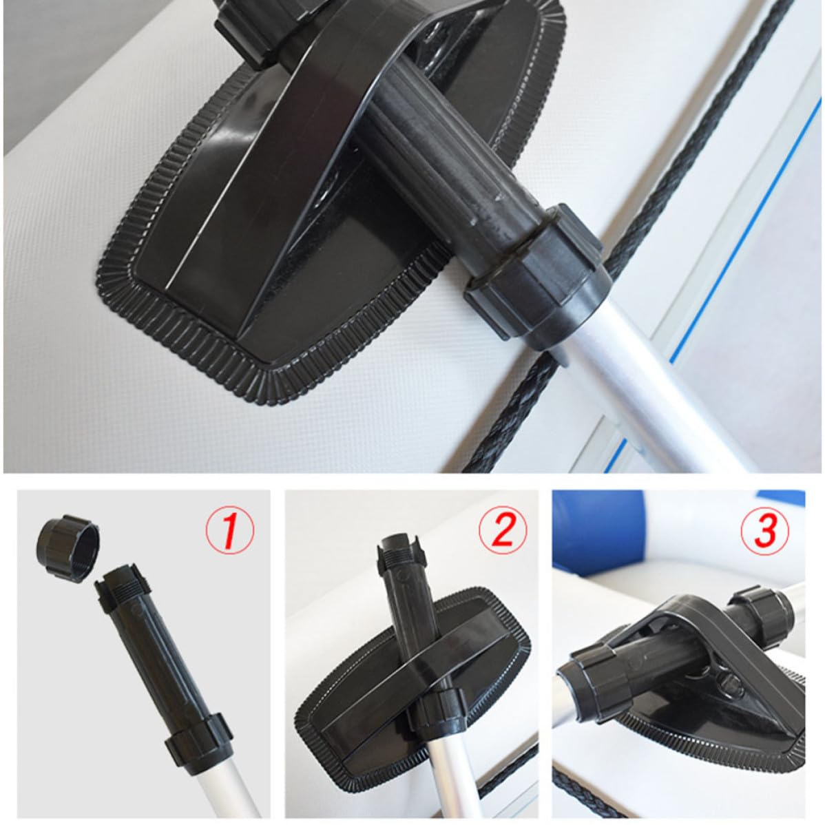 2pcs Kayak Paddle Set Aluminum Alloy Telescopic Shaft D58196