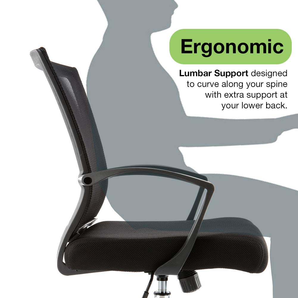 Black Blue Ergonomic Mesh Office Chair S229630