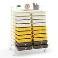 20 Drawer Rolling Storage Cart with Lockable Wheels U435750