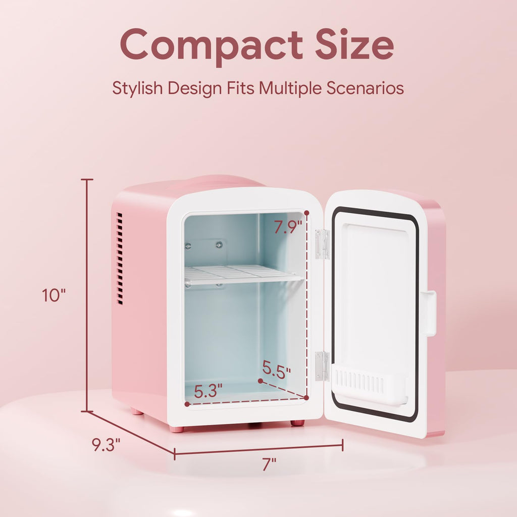 4L Mini Skincare Fridge with LED Mirror Q104978