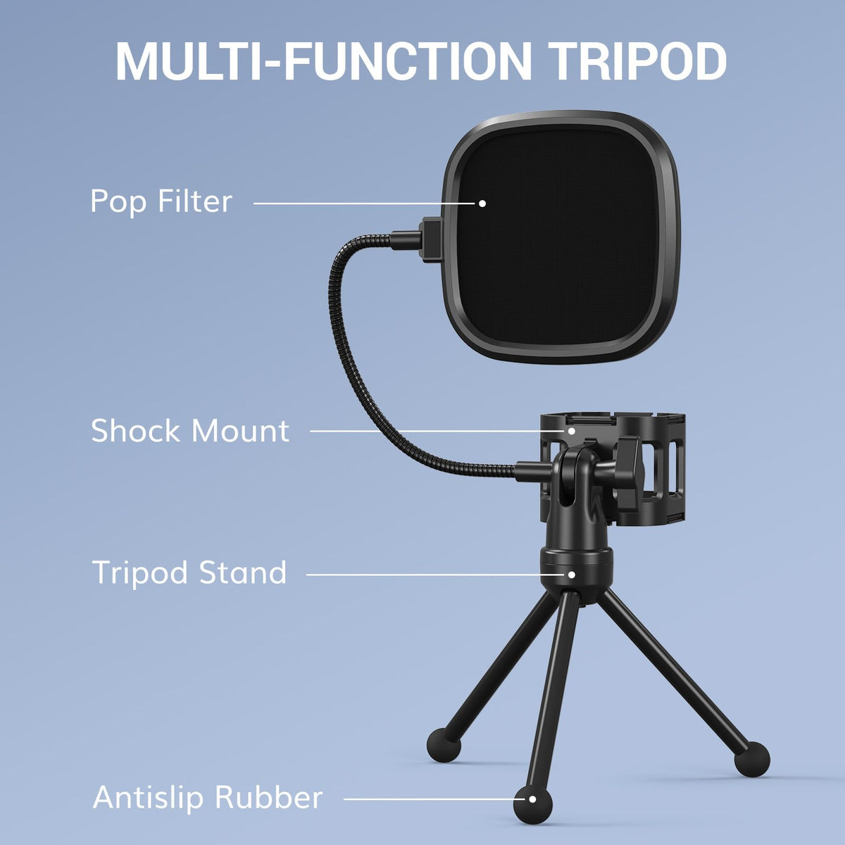 USB Cardioid Condenser Podcast Microphone N1415