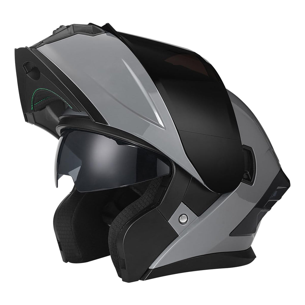 Flip Up Modular Full Face Motorcycle Helmet Dual Visor I672696