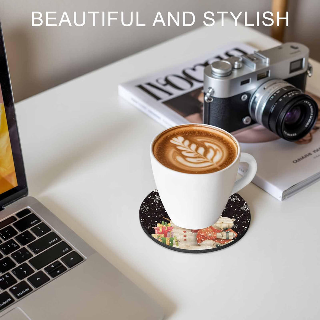 Black Silicone Coasters Set of 2 B999852