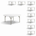 72-Inch Round Plastic Folding Tables 9-Pack J142581