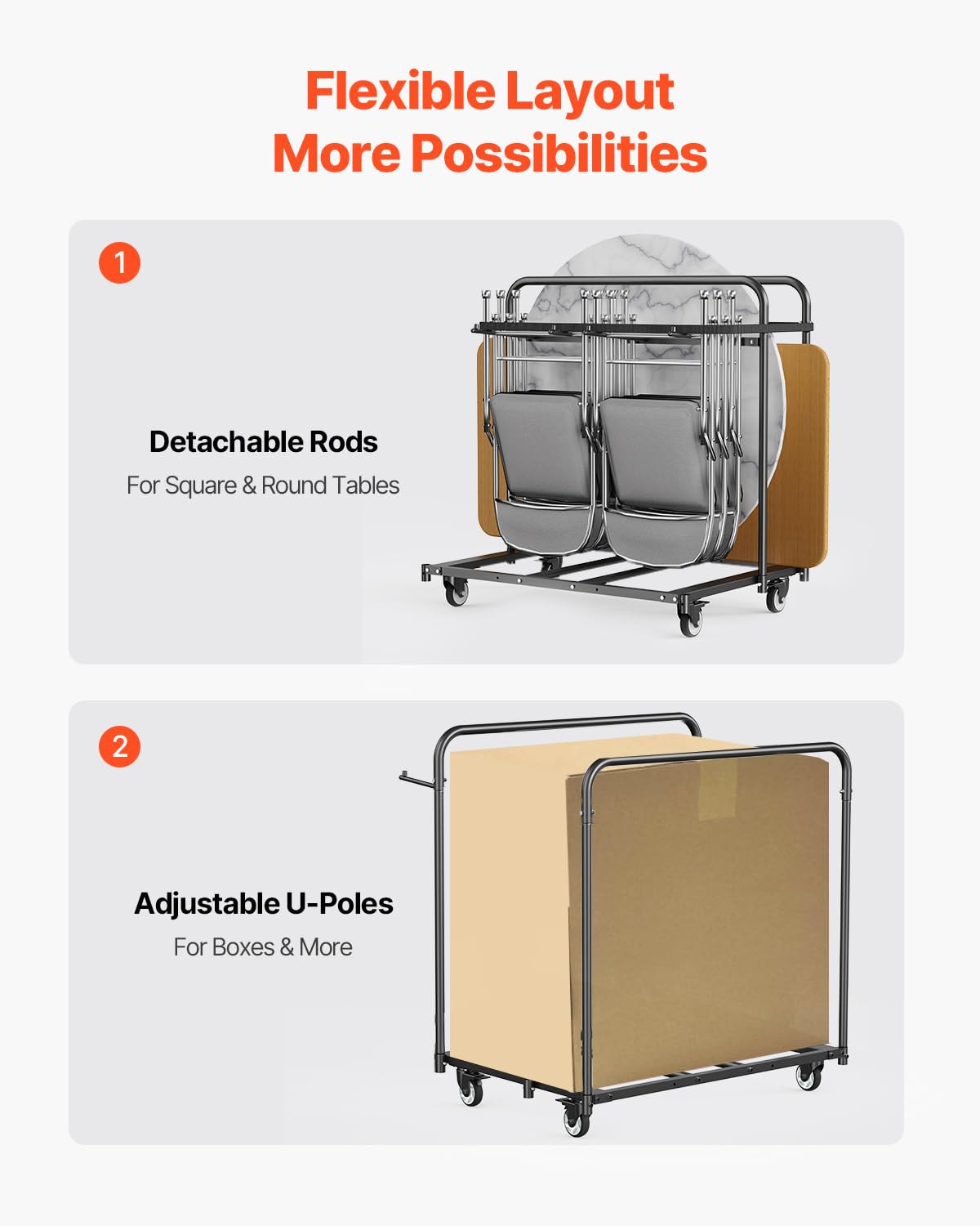 Folding Chair Rack 400 LBS Capacity Heavy-Duty P351902