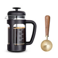 12 oz French Press Coffee Tea Maker with 10g Measuring Spoon O25353