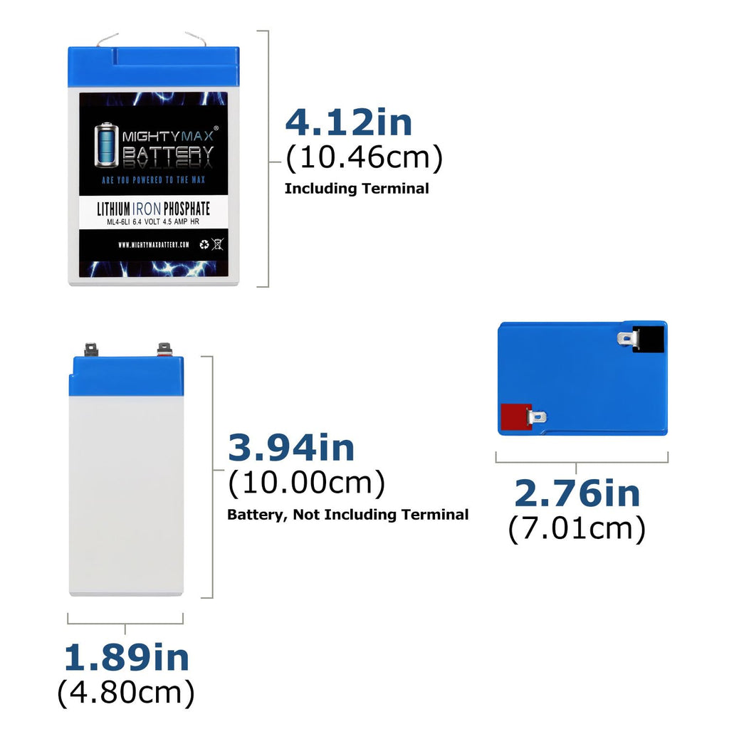 6V 4.5AH Lithium Replacement Battery P695