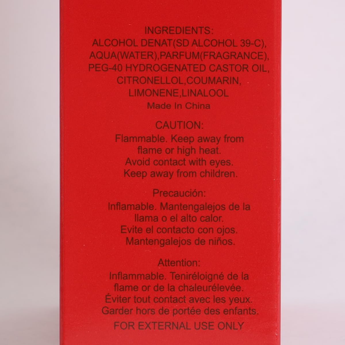 Men’s Eau de Toilette Cologne 100ml E41889