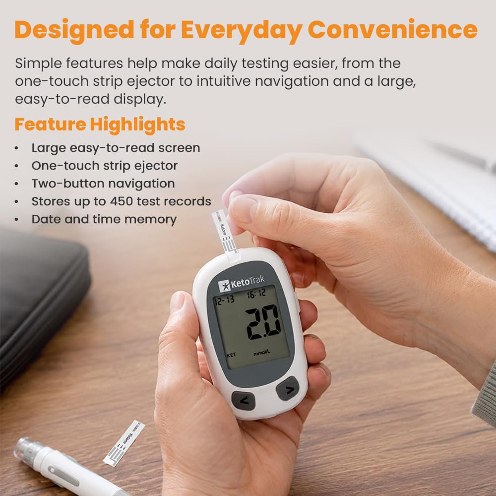 Blood Ketone Testing Kit with 10 Strips R4459