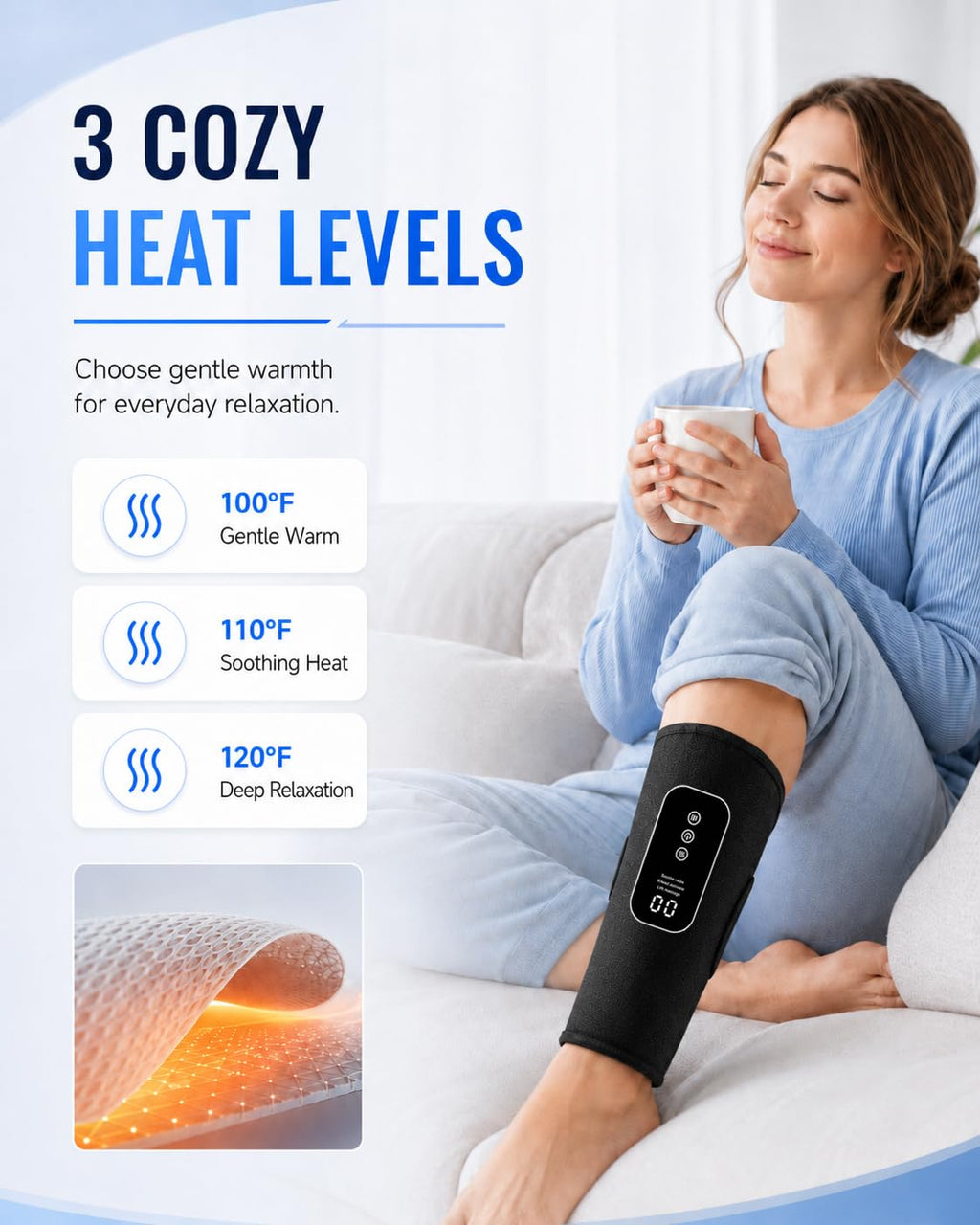 Cordless Leg Massager with Heat U986155