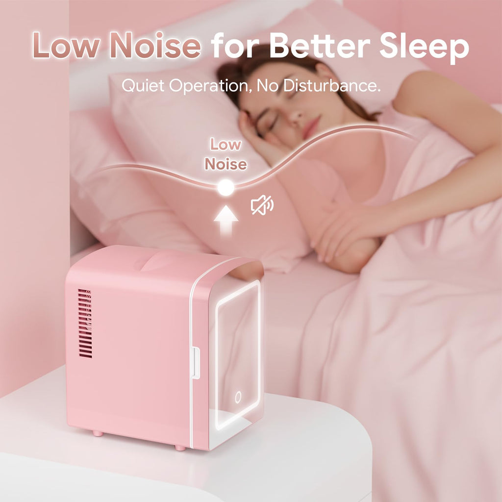 4L Mini Skincare Fridge with LED Mirror Q104978