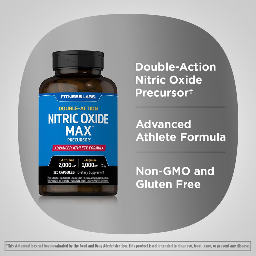 3000mg 120 Capsules Nitric Oxide Supplement with L Arginine and L Citrulline D6042