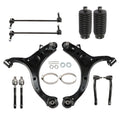 10Pcs Front Lower Control Arms Ball Joint Assembly Tie Rod End Sway Bar Link Kit Y50395