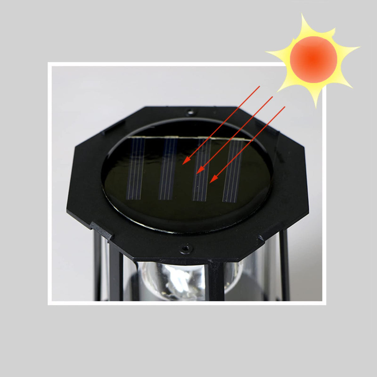Solar Powered Lighthouse Garden Decoration Q37165