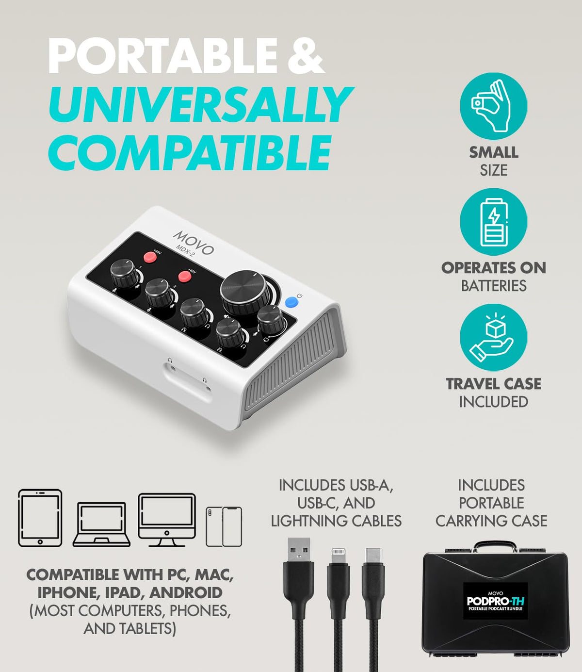 Portable Podcast Equipment Bundle H5813