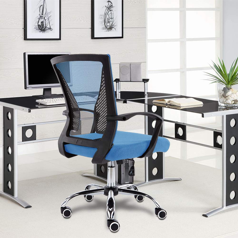 Black Blue Ergonomic Mesh Office Chair S229630