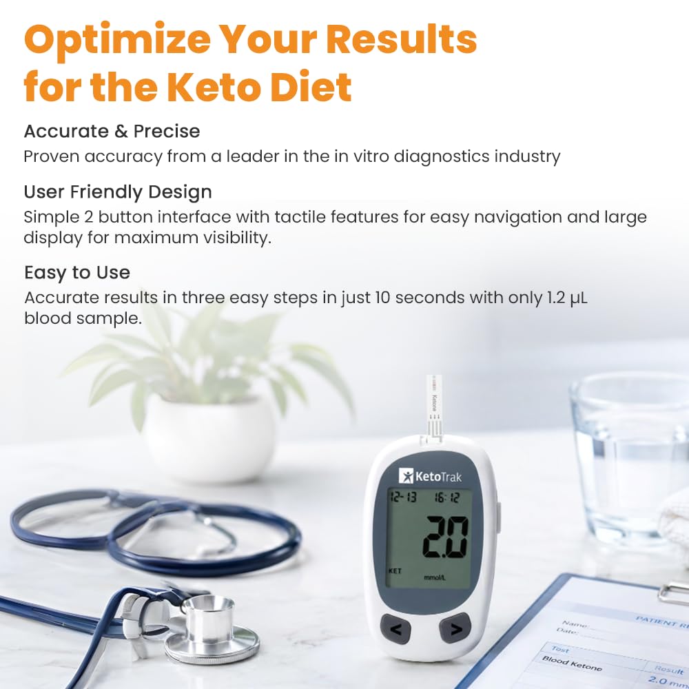 Blood Ketone Testing Kit with 10 Strips R4459