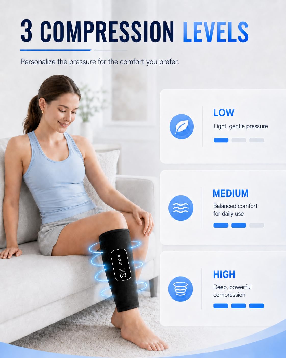 Cordless Leg Massager with Heat U986155