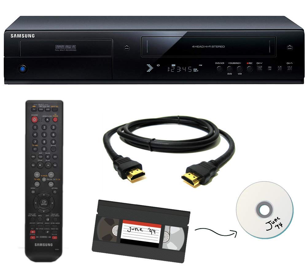 VHS to DVD Recorder VCR Combo with Remote Z2657