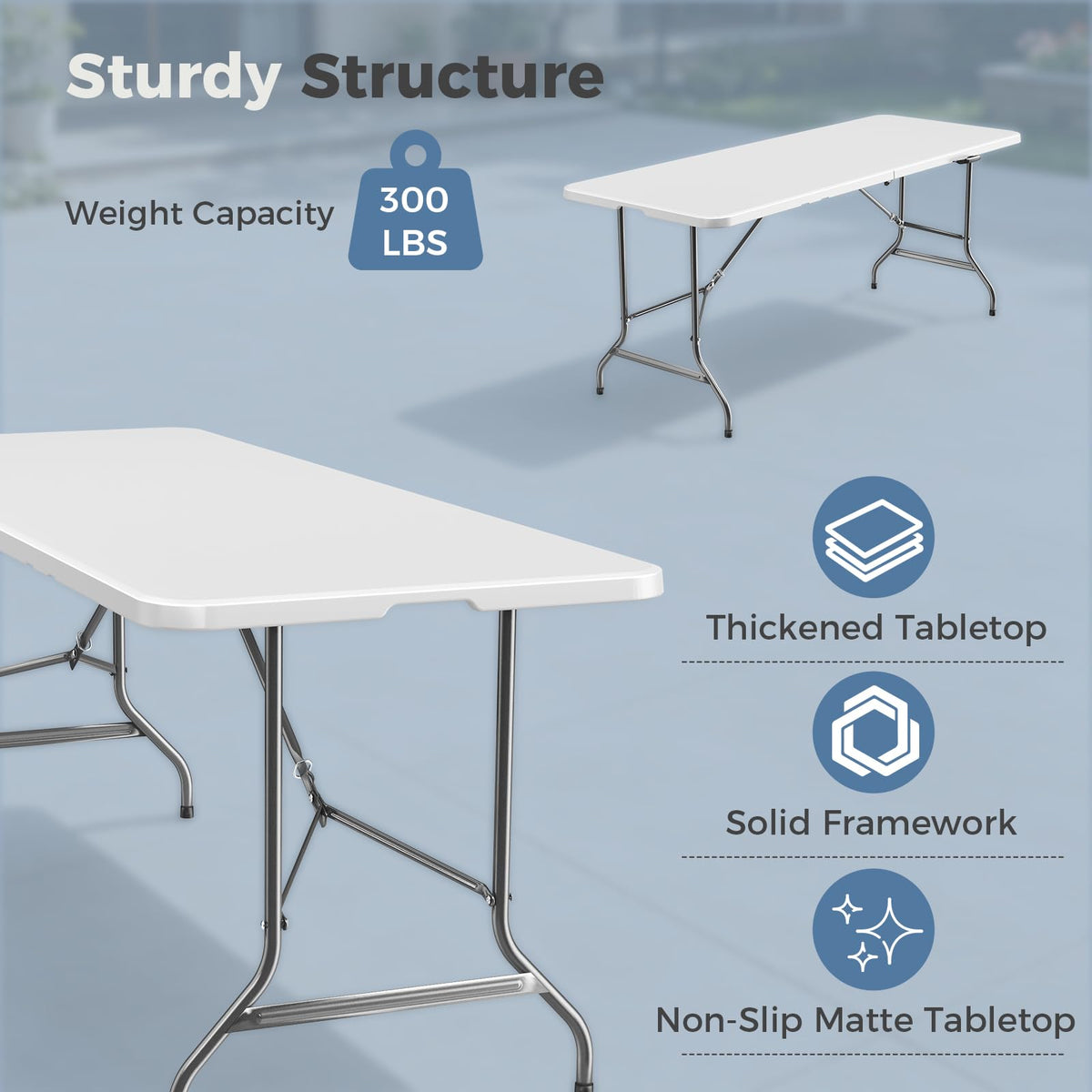 6 FT Folding Picnic Table V1853
