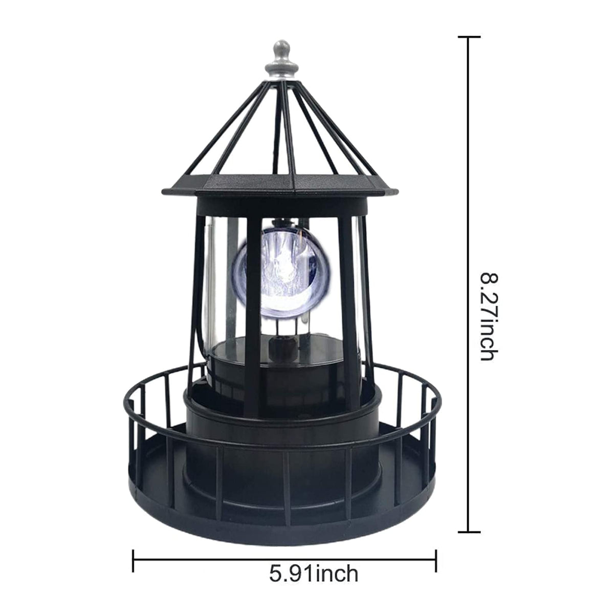 Solar Powered Lighthouse Garden Decoration Q37165