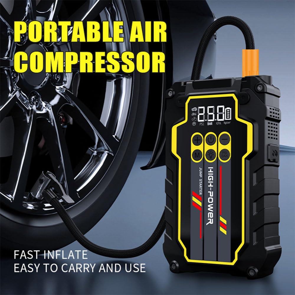 4000A 12V Portable Jump Starter with Air Compressor Z87890