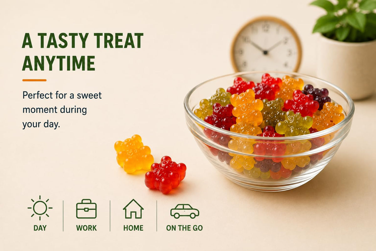 Sugar Free Vegan Hemp Gummies, 60 Count V7037