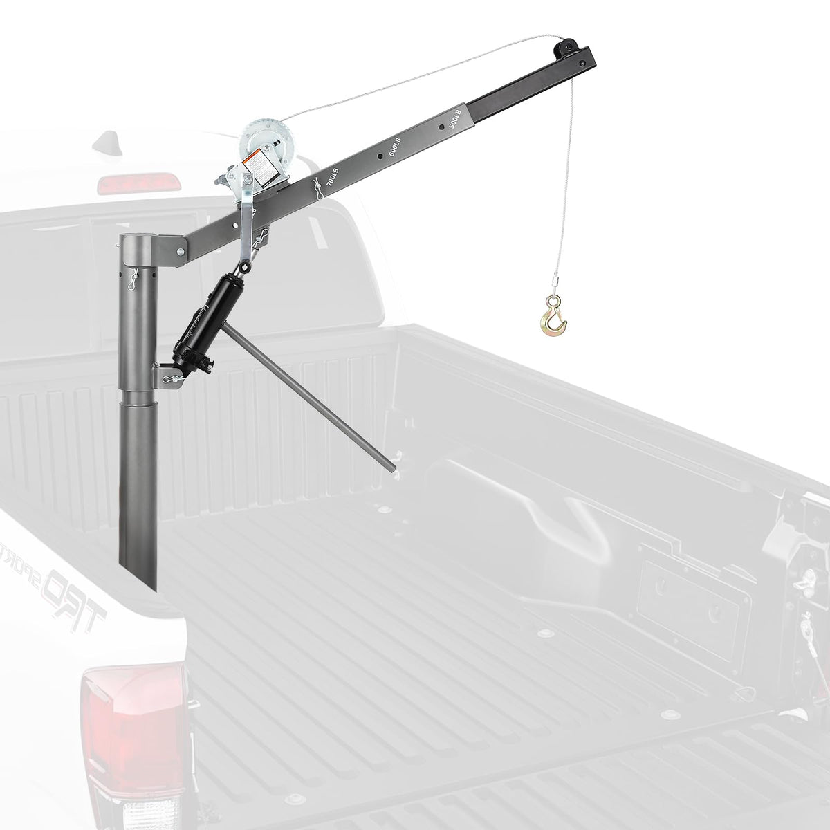 1000 LBS Hydraulic Pickup Truck Crane Hoist I680