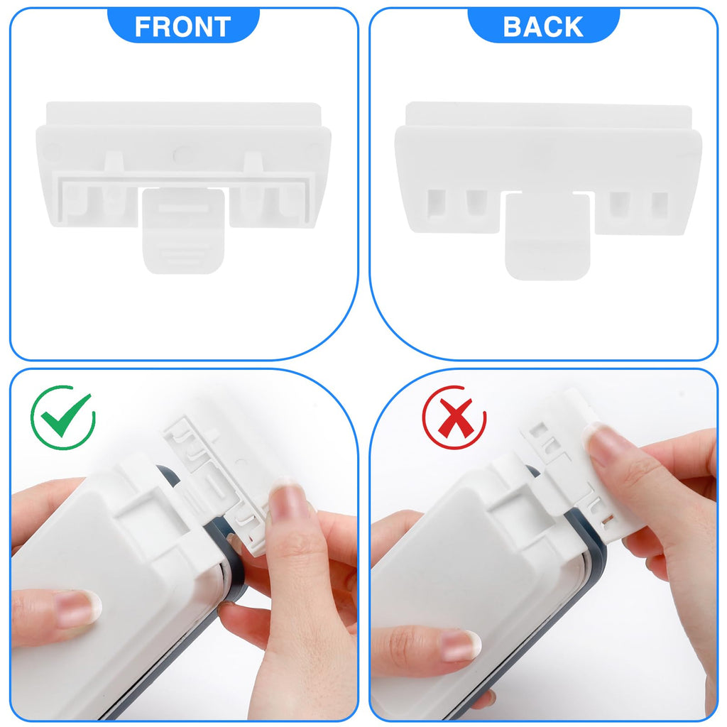 Magnetic Glass Cleaner Brush with 2 Detachable Scrapers U553930