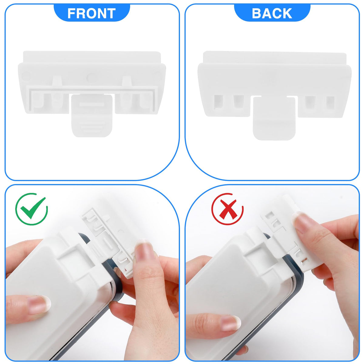 Magnetic Glass Cleaner Brush with 2 Detachable Scrapers U553930