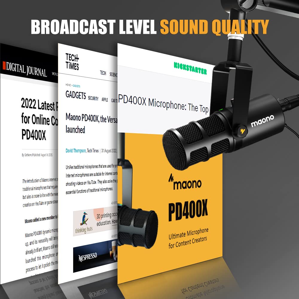 Dynamic Microphone, USB/XLR Podcast PC Mic P2930
