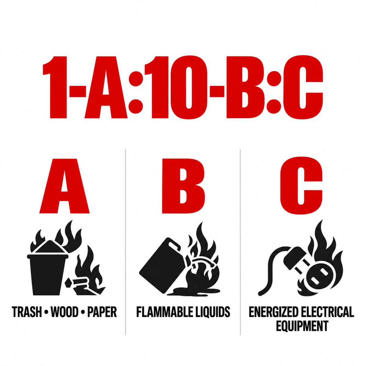 2.5 lb ABC Dry Chemical Fire Extinguishers 8-Pack B624