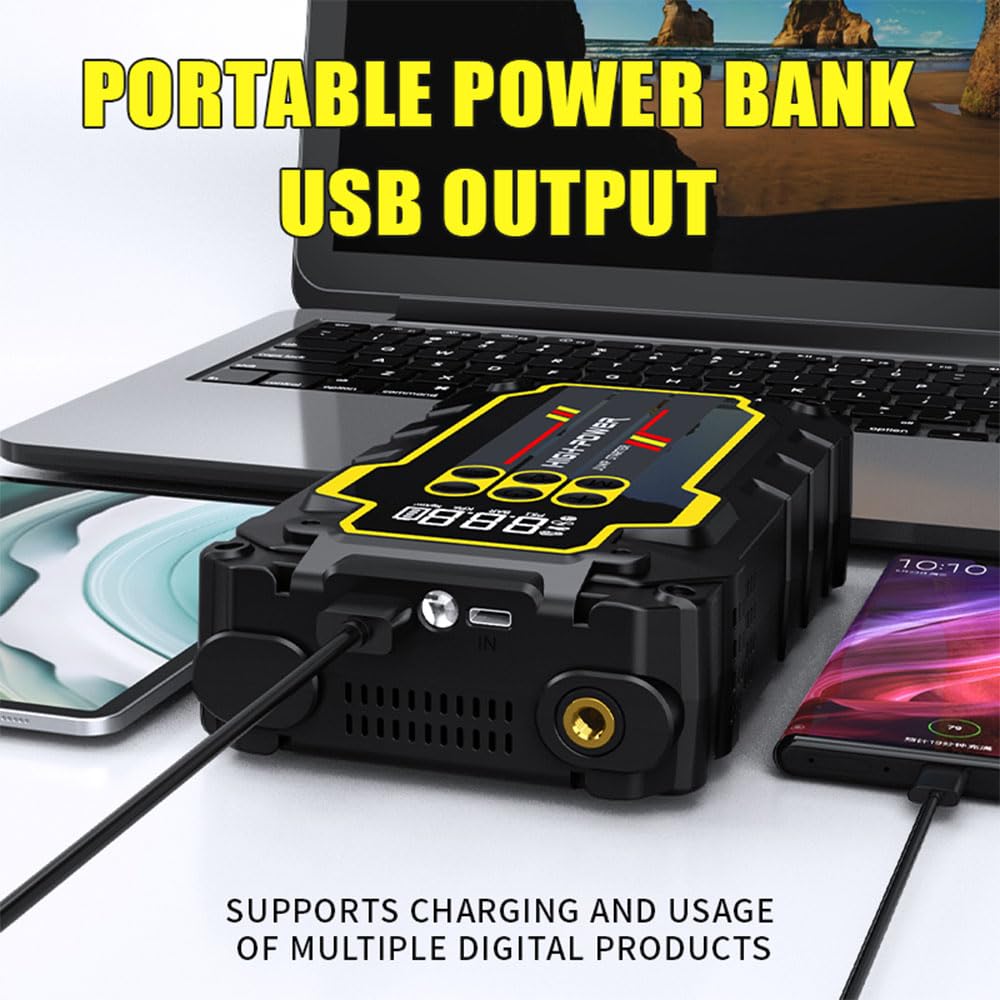 4000A 12V Portable Jump Starter with Air Compressor Z87890