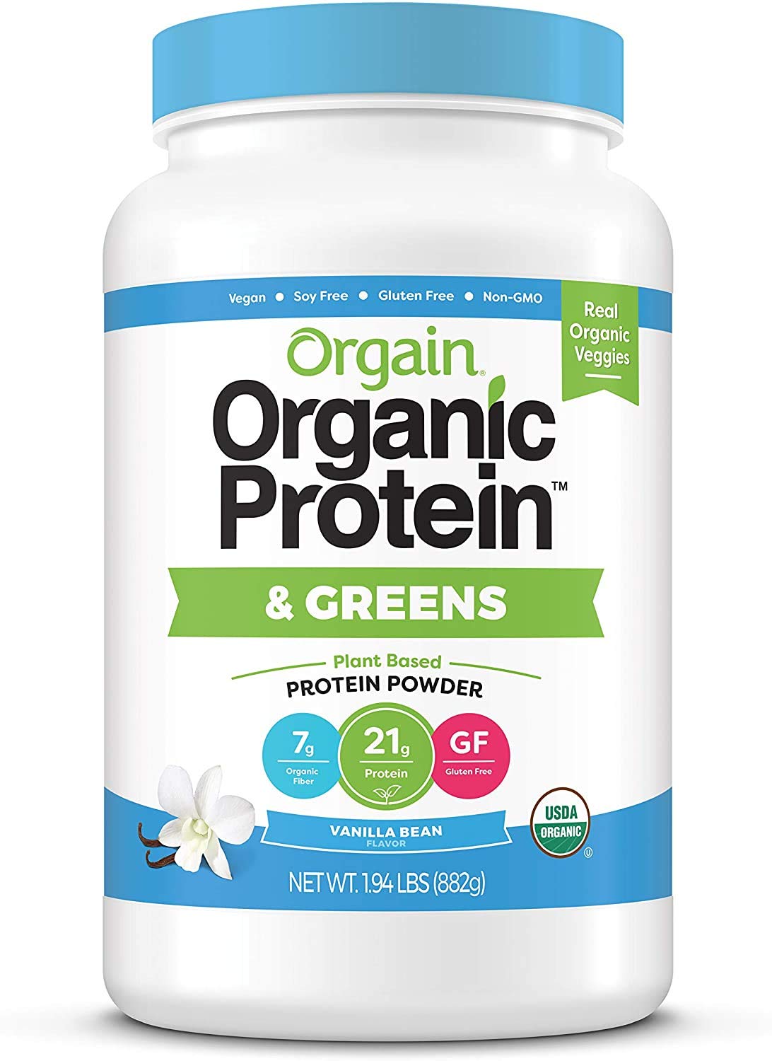 Organic Vegan Protein Powder + Greens Vanilla Bean R24212