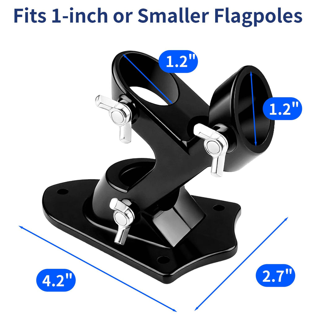 Heavy Duty Aluminum Flag Pole Holder 1 Pack B914121