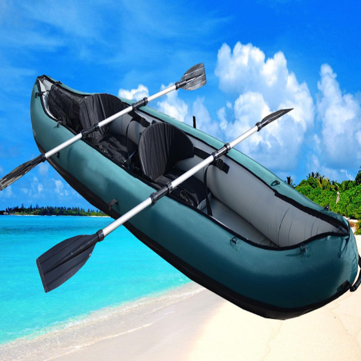 2pcs Kayak Paddle Set Aluminum Alloy Telescopic Shaft D58196