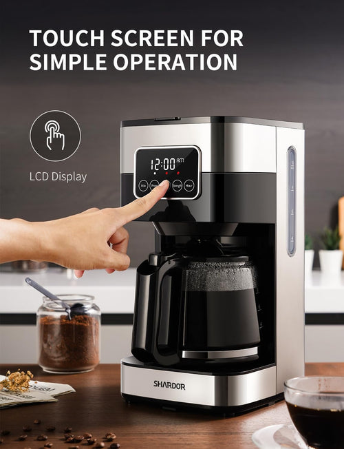 10-Cup Programmable Drip Coffee Maker with Permanent Filter N28334