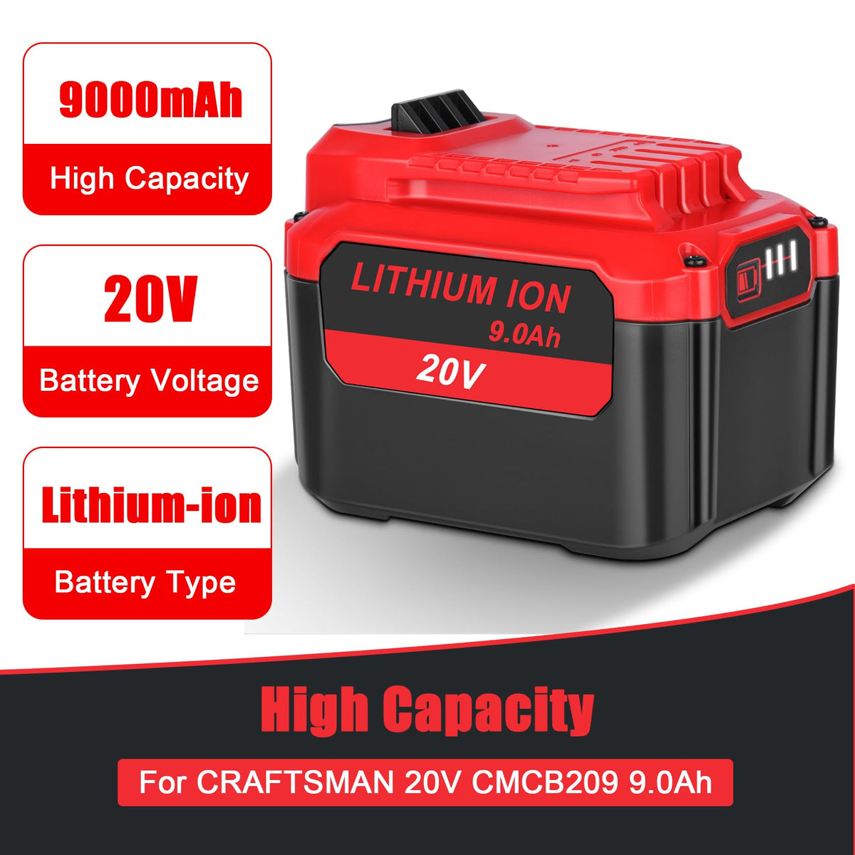 9.0Ah Replacement Battery N76658