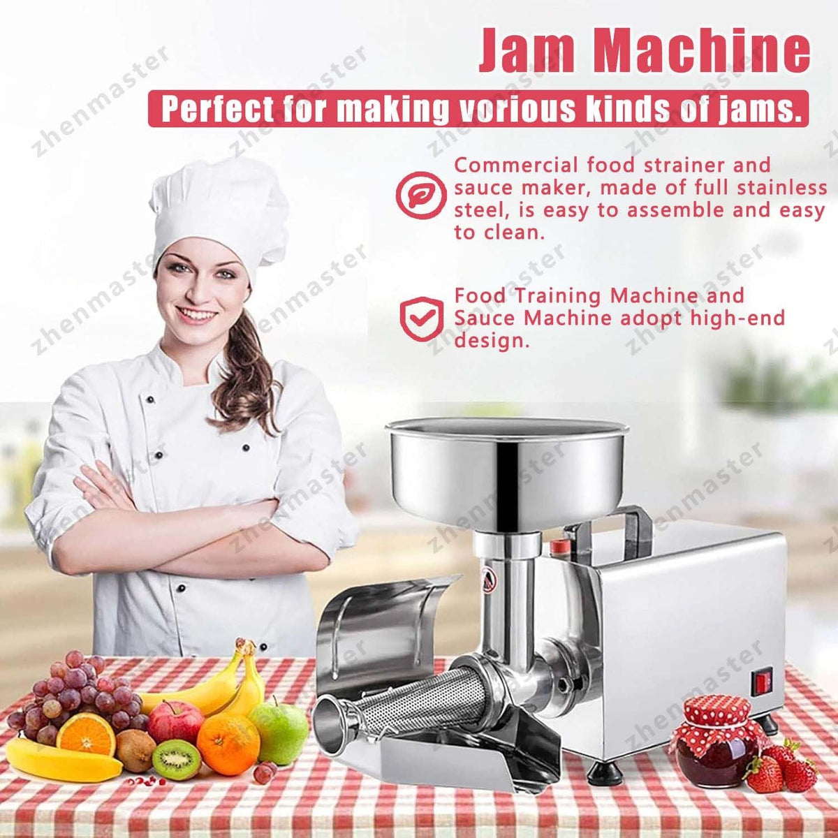 450W Stainless Steel Electric Tomato Strainer K233611
