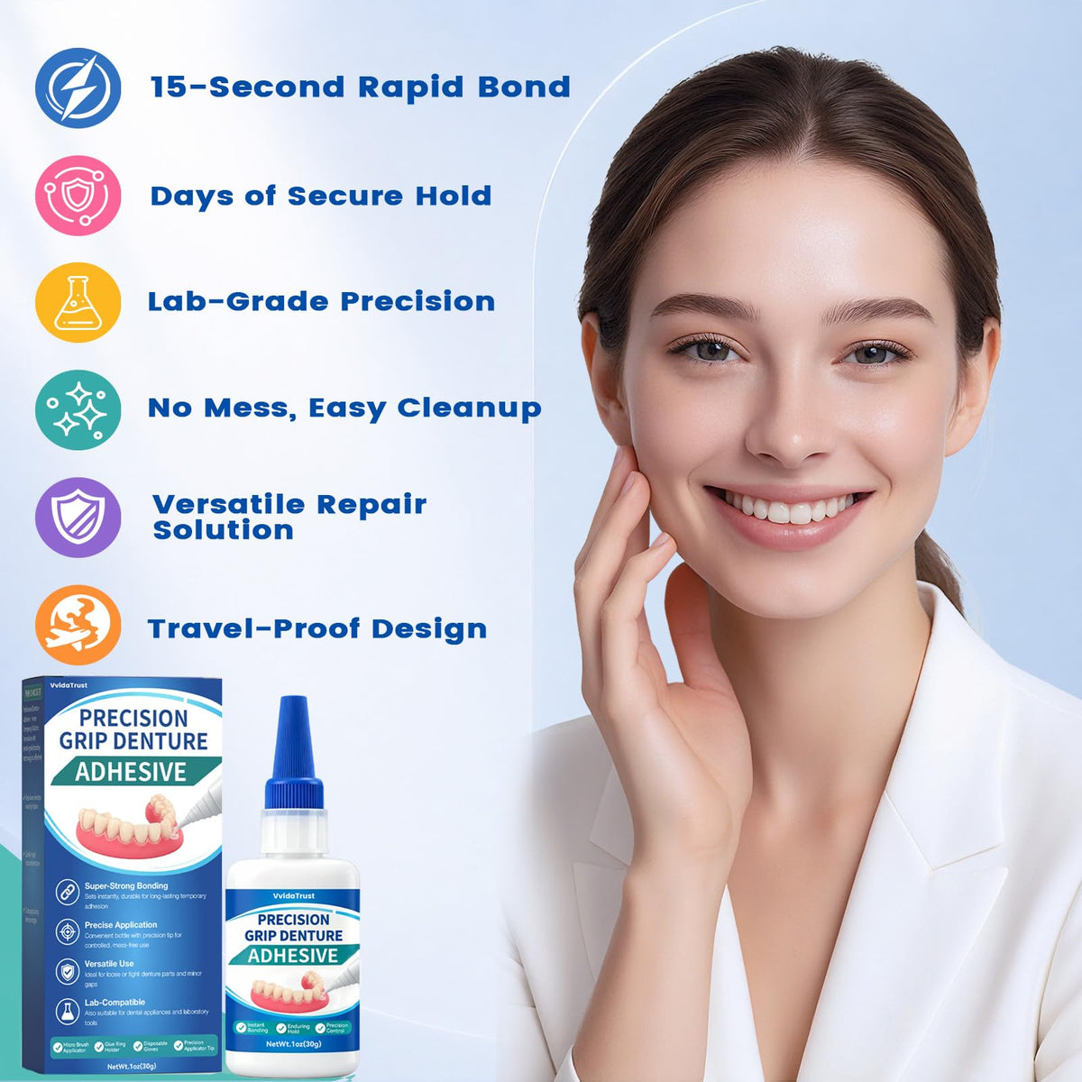 Dental Lab Instant Bonding Dental Glue 1oz J737391