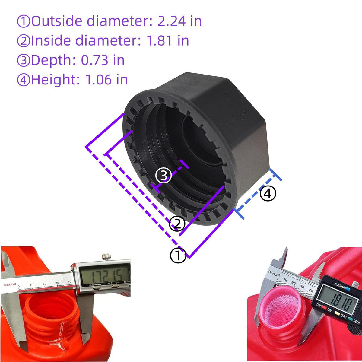 Gas Can Caps Replacement Lid E119