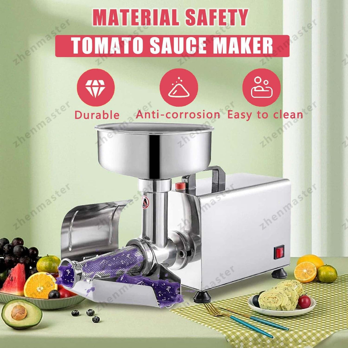 450W Stainless Steel Electric Tomato Strainer K233611