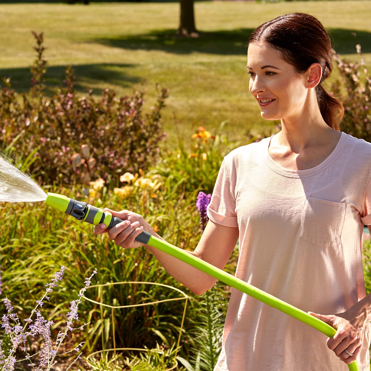 3/4 in. x 100 ft. Drinking Water Safe Garden Hose & Twist Action Nozzle E860291