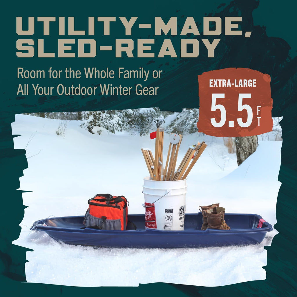 5.5 Ft 3-Person Heavy-Duty Snow Sled G5980