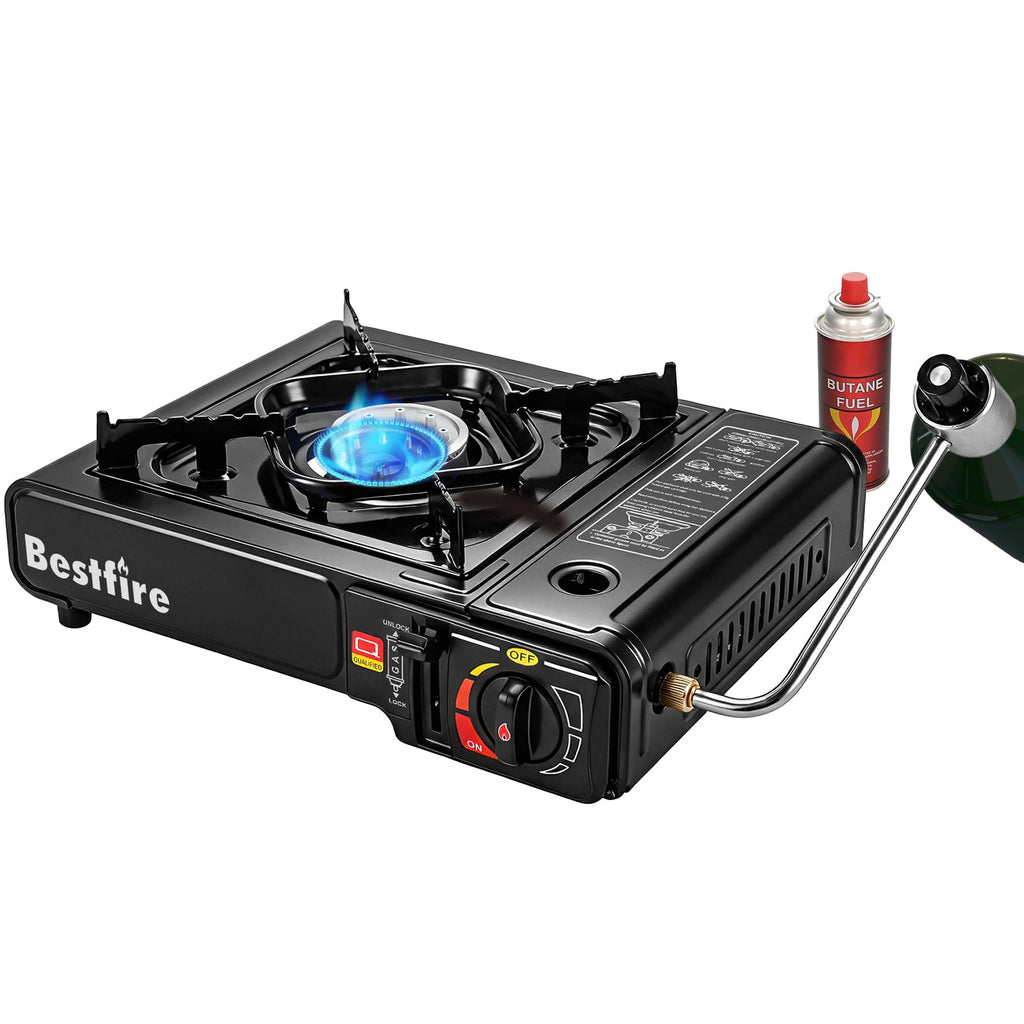 Portable Dual Fuel Single Burner Camping Stove E4478