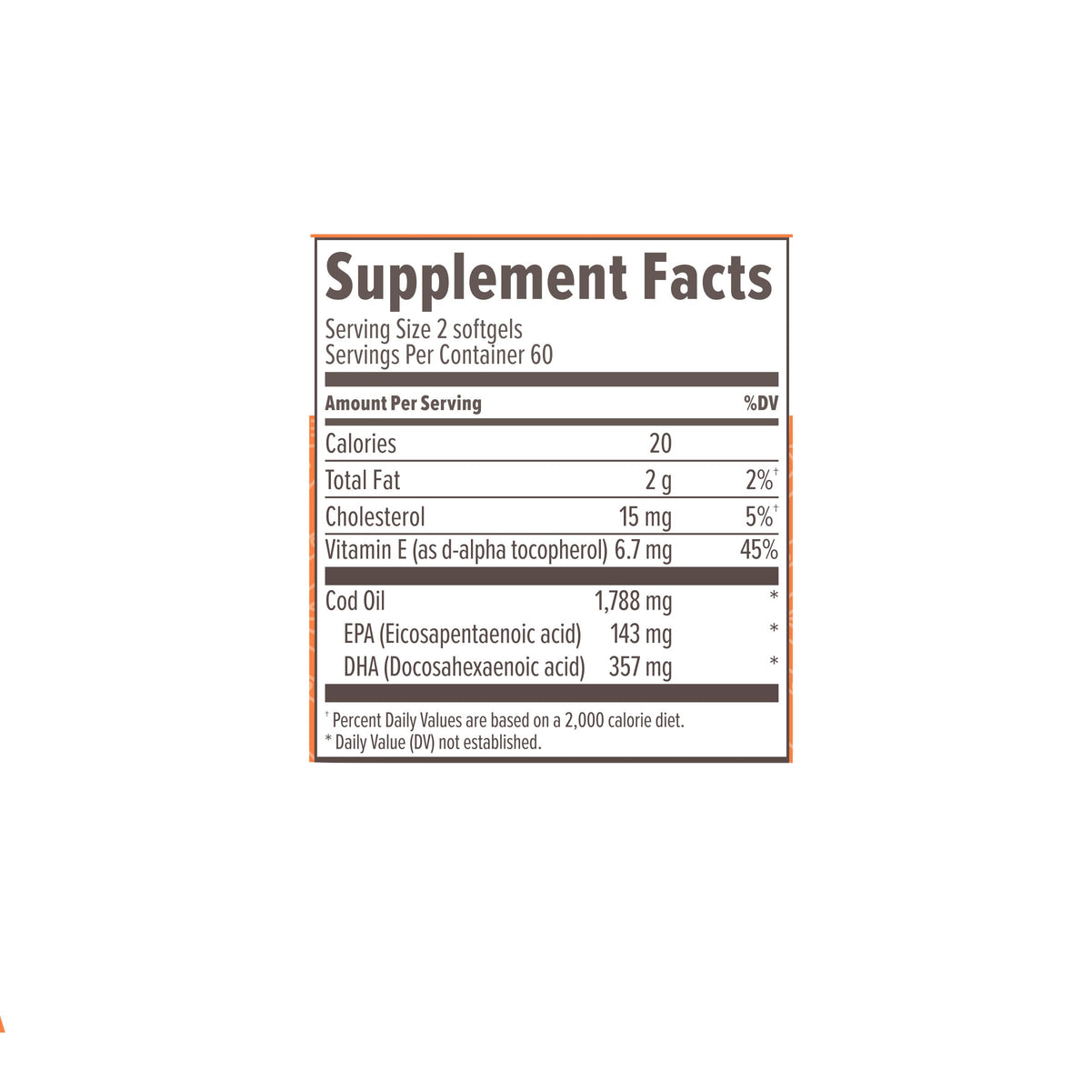 Omega-3 Fatty Acid Daily Supplement, 120 Count C3264