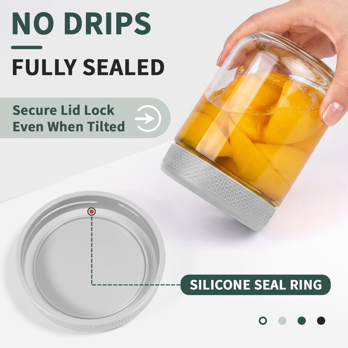 12 Pack 16 oz Glass Jars with Lid W827268