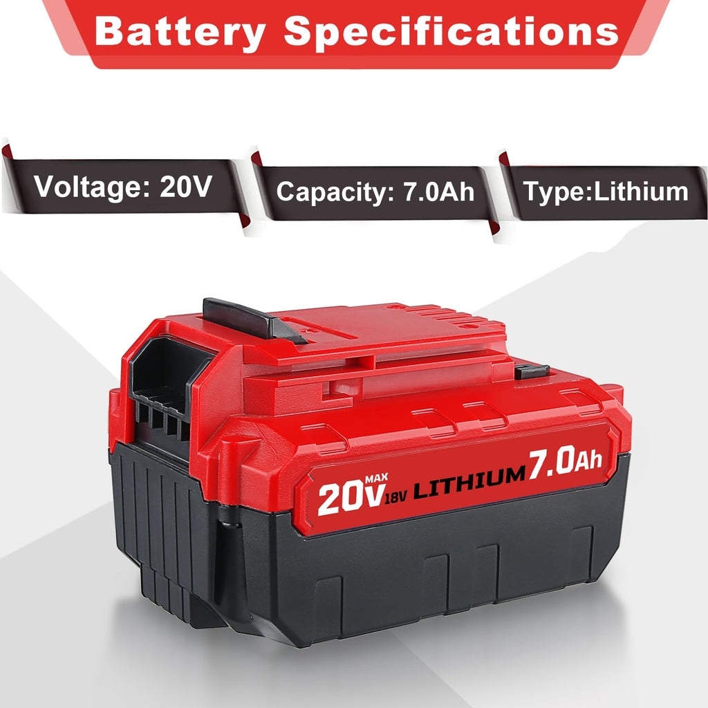 20V 7.0Ah Replacement Battery 2 Pack O53009